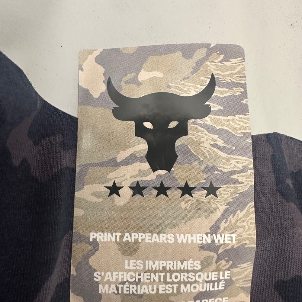 NWT Men’s Under Armour Project Rock Veterans Day Show Camo T-Shirt Sizes - Picture 8 of 10